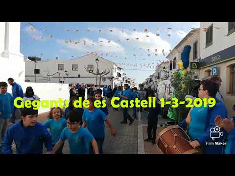 Gegants de es Castell 1-3-2019, dia de les Balears