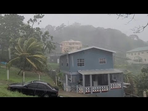 Powerful Hurricane Beryl drenches Grenada | AFP