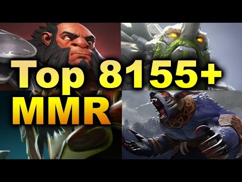 Highest 8155 Average MMR Ever Game - 5 Melee Dota 2