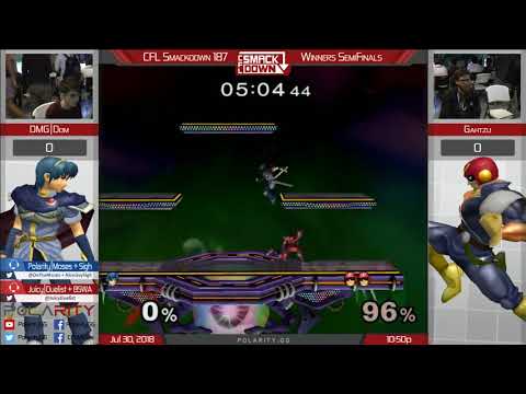 CFL Smackdown 187 Melee - AMG | Dom (Marth) vs Gahtzu (Falcon) - Winners Semis