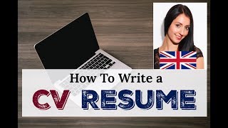 HOW TO WRITE A CV  / RESUME: Learn Business English / LIVE BRITISH ENGLISH LESSON
