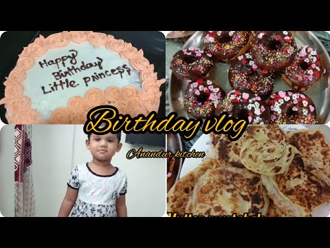 Afrina's birthday vlog/cake decoration/Anandur kitchen
