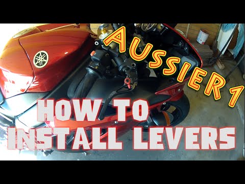 How to install motorcycle levers (CRG levers on Yamaha R1)