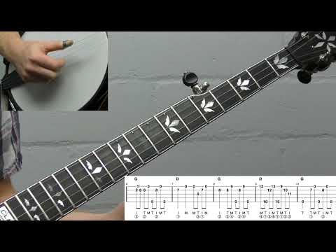 Grandfather's Clock (Up-The-Neck) | Intermediate Bluegrass Banjo Lesson With Tab