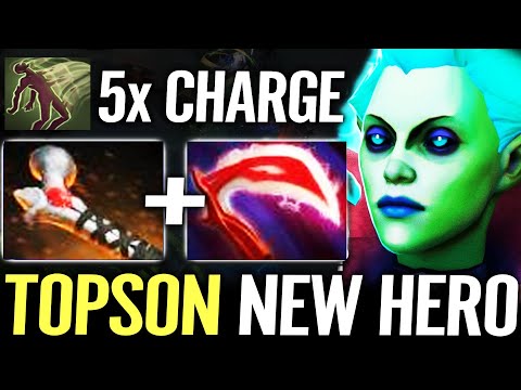 🔥 TOPSON Death Prophet NEW HERO — Rod of Atos 2sec Root + 5x Charges IMBA Spirit Siphon Dota 2 Pro