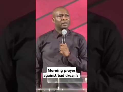 morning prayer against bad dreams #apostlejoshuaselman #prayerforyou
