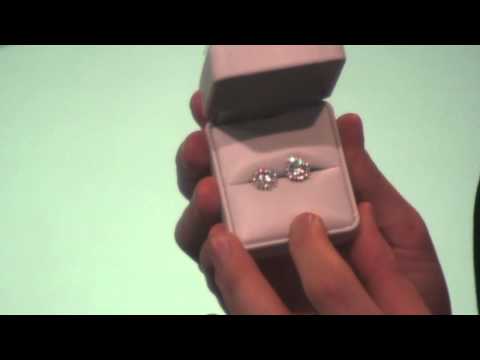 Jewelure 2.24 CTW Flawless 5A Flawless CZ Cushion Cut Sunflower Studs