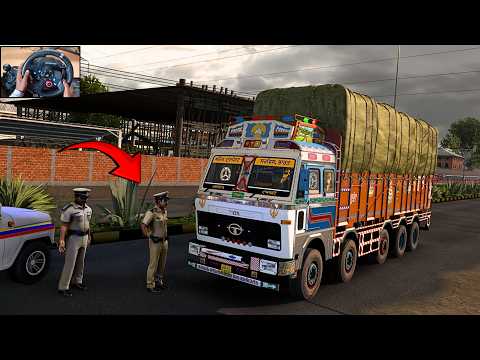 NEW INDIAN TRUCK MOD IN ETS2 | Realistic Steering Wheel Gameplay | Indian Truck Simulator
