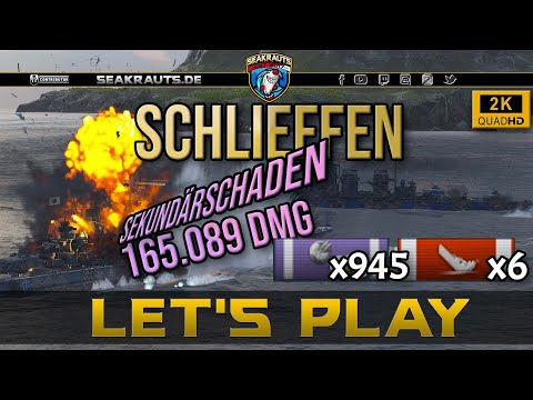 Let's Play - SCHLIEFFEN [T10 BB] - Höllensekundär!  Total OP!? - World of Warships[Deutsch]