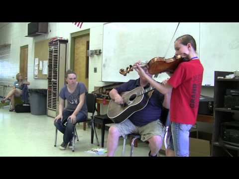 Jacie & Joe Sites ~ Fiddle Practice Class ~ Weiser, Idaho ~ Young Lady Plays Sally Goodin'