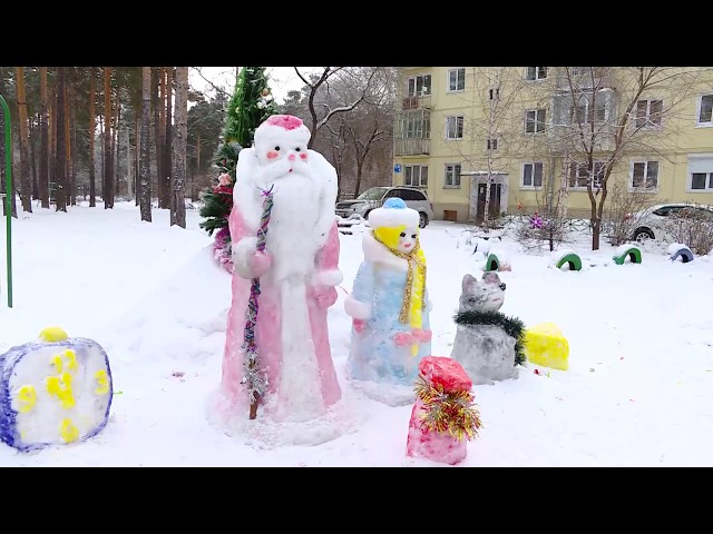 Новогодние хлопоты в ангарских дворах