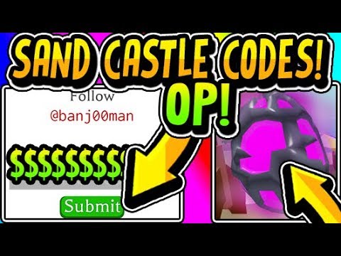 '🐚ALL SANDCASTLE SIMULATOR RELEASE UPDATE CODES 2019!!' 🌊Sandcastle Simulator NEW Update (Roblox)