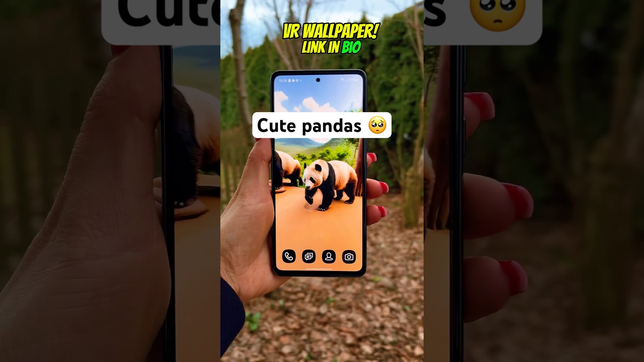 Cute pandas #wallpaper #app #wallpaperapp #4kwallpaper #hdwallpapers #livewallpaper #vr #panda #cute