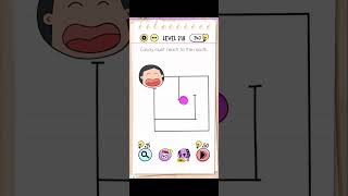Brain test gameplay levels 218 \Candy must reach to the mouth. \#shorts #viral #braintest #gameplay