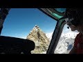 Spectacular Air Zermatt Helicopter Flight Over Matterhorn Aug 22nd 2017 Copilot Seat GoPro 5 2 7k