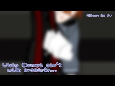 `.𖡍 ─ 𝐖𝐡𝐞𝐧 𝐂𝐡𝐮𝐮𝐲𝐚 𝐜𝐚𝐧'𝐭 𝐰𝐚𝐥𝐤 𝐩𝐫𝐨𝐩𝐞𝐫𝐥𝐲... || M!BEAST SKK AU || cringe / shitpost