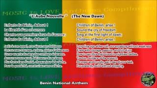 Benin National Anthem &quot;L&#39;Aube Nouvelle&quot; with music, vocal and lyrics French w/English Translation