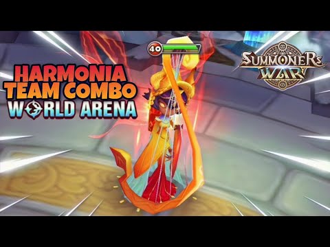 Harmonia Team Combo in World Arena Ep. 4 - Summoners War