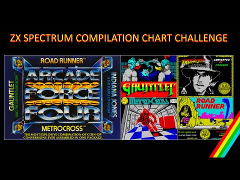 Arcade Force Four (US Gold 1988) ZX Spectrum Review – Compilation Chart Challenge Episode 2