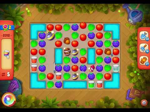 GardenScapes Level 2312 no boosters (17 moves)