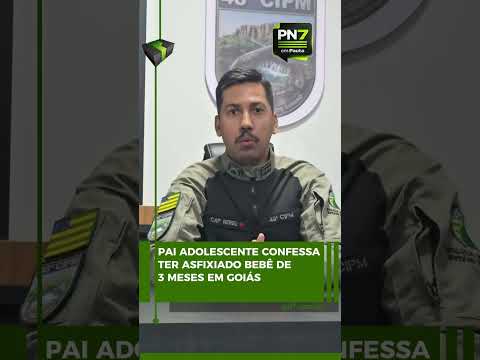 Um adolescente de 17 anos confessou à Polícia Militar ter apertado o pescoço do próprio filho, de