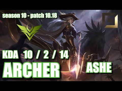 【韓国サーバー/C1】V3 Archer アッシュ(Ashe) VS T1 Teddy セナ(Senna) BOT - Patch10.18 KR Ranked【LoL】