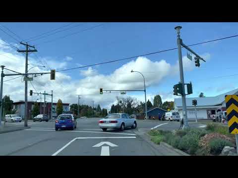 Driving in Downtown Parksville BC Canada [4K]