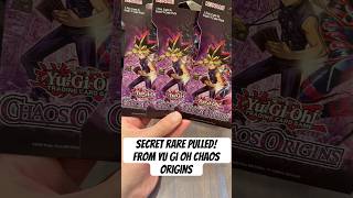 Pulled a secret rare! From Yu Gi oh chaos origins #yugioh #yugiohtcg #tcg #tradingcards #pokemontcg