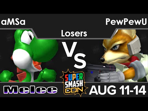 SSC16  - VGBC | aMSa (Yoshi) vs CLG | PewPewU (Fox) Losers - Melee