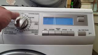 Aeg washer dryer test mode and error reading and resetting