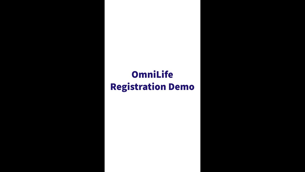 OmniLife - Registration Demo