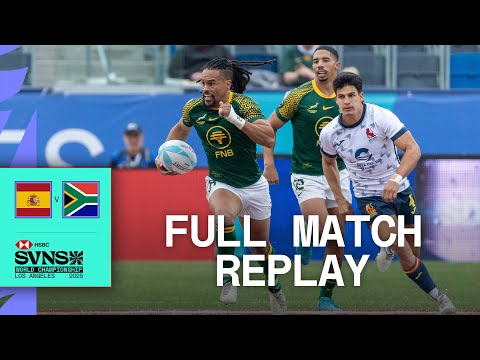 Blitzboks don't hold back 🔥 Spain v South Africa | HSBC SVNS Los Angeles 2025 | Full Match Replay