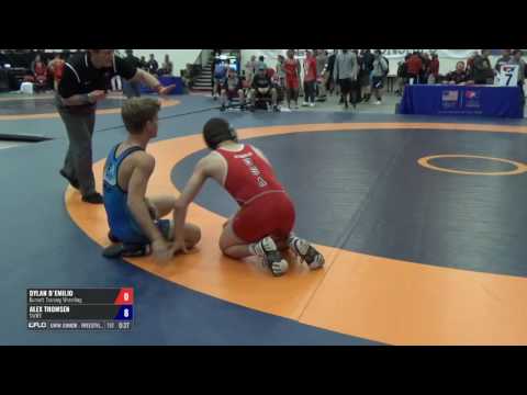 55 Con-Semi - Dylan D`Emilio (Burnett Training Wrestling) vs. Alex Thomsen (SWIFT)