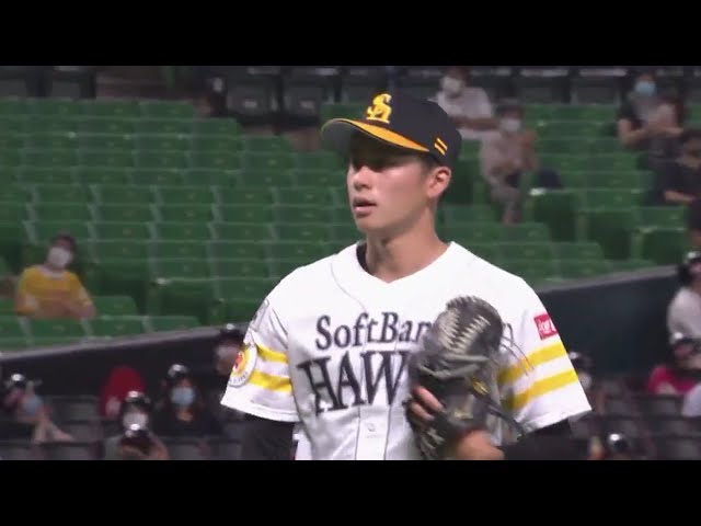 【4回表】プロ初先発!! ホークス・板東が三振を奪う!! 2020/7/30 H-L