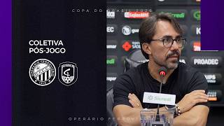 Entrevista | Coletiva pós-jogo Operário 2x0 Capital-DF - Luizinho Lopes