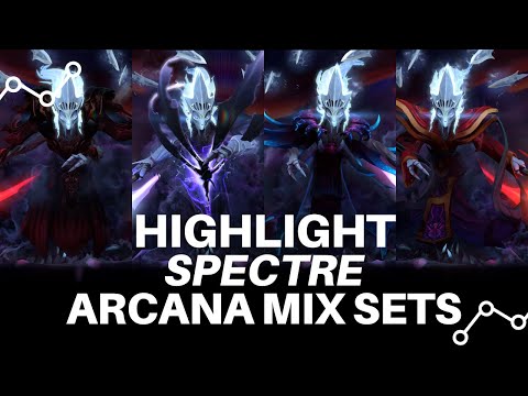 HIGHLIGHT SPECTRE ARCANA MIX SETS (PHANTOM ADVENT) WITH IMMORTALS AND ALL SETS - DOTA2 INDONESIA