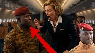 Racist Air Hostess GOES TOO FAR!! Assaults Burkina Faso President Ibrahim Traore in SHOCKING Video