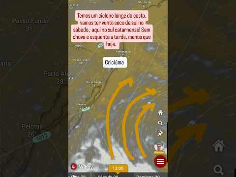 Tempo bom no sul do Brasil. #santacatarina #clima #riograndedosul #tempobom