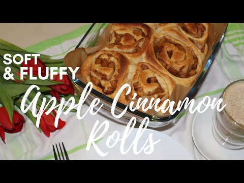 How To Make Apple Cinnamon Rolls, Soft And Fluffy | Breakfast With Me Vlog | Bratapfel-Zimtschnecken