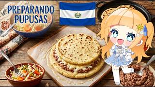 【#VtuberEspañol】Japonesa intenta cocinar comida de El Salvador: PUPUSAS 🇸🇻✨