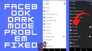 How to fix Facebook dark mode not showing problem