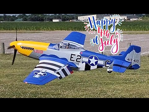E-flite P-51D Mustang 1.5m On the Fourth Of July!