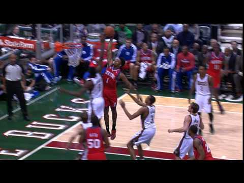 Nick Young serves up the facial on Larry Sanders!