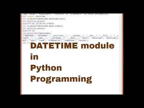 Python Tutorial 24 Datetime Module In Python With Example
