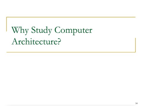 Seminar in Computer Architecture  - Lecture 1: Introduction and Basics (Spring 2021)