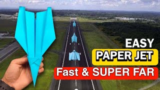 How to make a Paper Airplane JET EASY | Paper Airplane Jet | F Paper airplane Jet