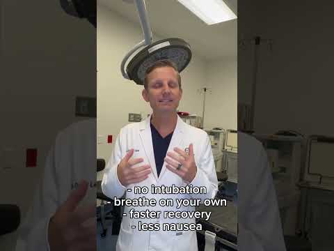 Benefits of Deep IV Sedation for cosmetic surgery.