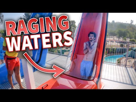 RIDING the NEW 2023 Raging Waters Los Angeles Water Slide for the FIRST TIME!!