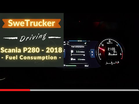 POV Driving Scania P280 I 2018 - Fuel Consumption