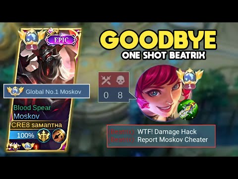 GOODBYE ONE SHOT BEATRIX! YOUR SNIPER CAN'T HELP YOU TO SURVIVE!🔥 | MOSKOV BEST BUILD & EMBLEM 2023